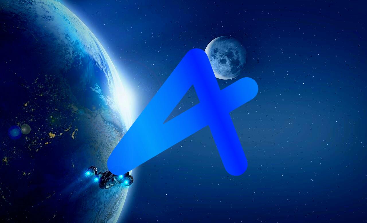 Photo with large semi-transparent logo centered over the image