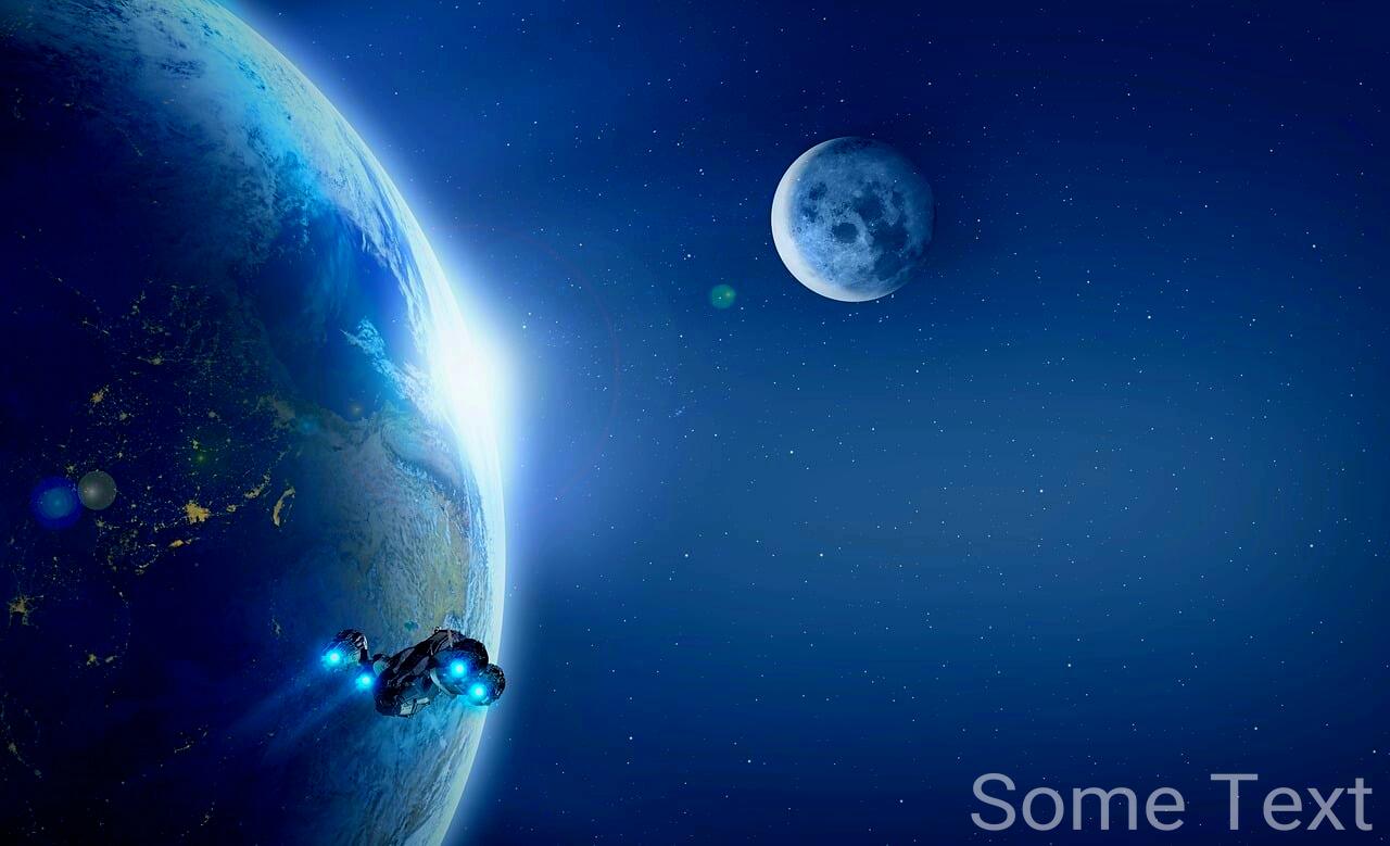 Photo with 'Some Text' watermark in bottom-right corner using default styling